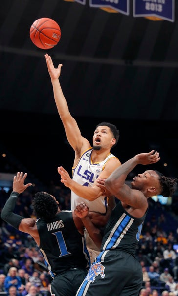Mays scores 19, No. 22 LSU tops Memphis 85-76